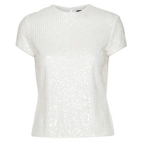 Rotate Sequins T-shirt, Bright White